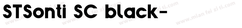 STSonti SC black字体转换